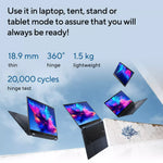 Asus VivoBook S14 TP3402VA-LZ255W Intel Core I5 1335U 8GB 512GB SSD 14 Inch Touch Flip Windows 11 Home, Silver Laptop