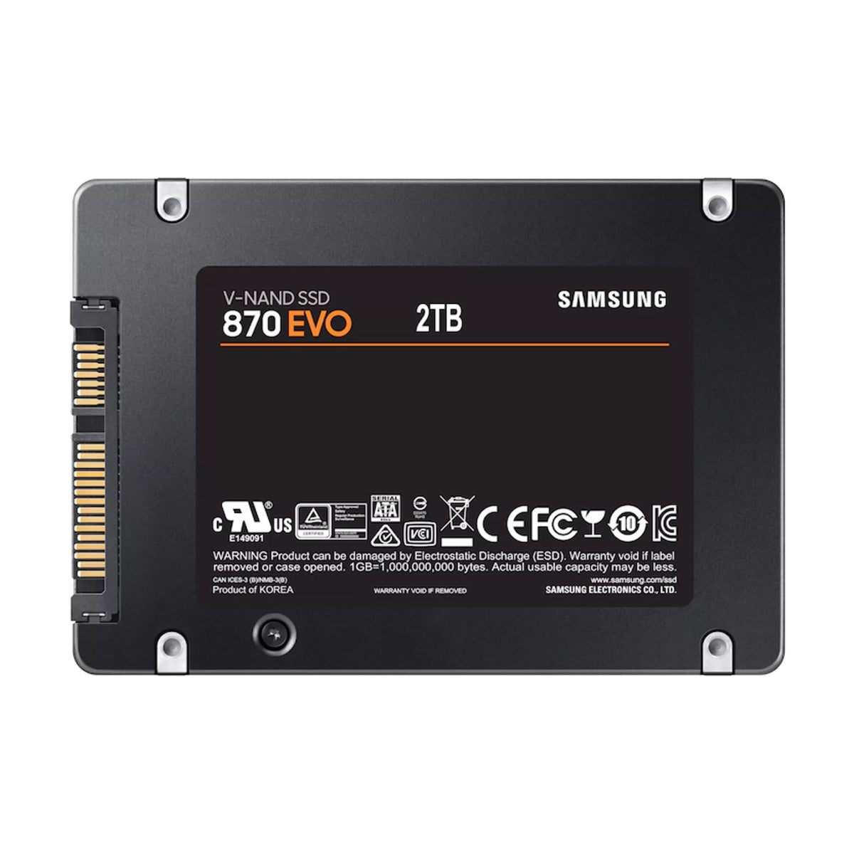 Samsung 870 EVO 2TB 2.5 inch SATA Internal SSD