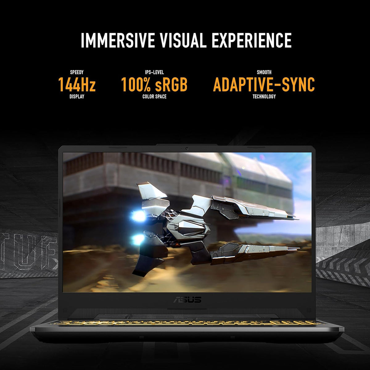 ASUS TUF GAMING A15 FA506NC-HN002W AMD RYZEN R5 7535HS 8GB 512GB SSD 15.6Inch Full HD Windows 11 Home، كمبيوتر محمول أسود