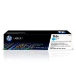 HP 126A Cyan Original LaserJet Toner Cartridge, CE311A
