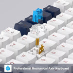 Magegee SKY81 Wired Mechanical KB Blue Switch Blue Light Blue White
