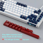Magegee SKY81 Wired Mechanical KB Blue Switch Blue Light Blue White