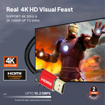 Mowsil HDMI 1.4 Cable | 4K@30Hz, 1080p@60Hz, 10.8Gbps High Speed, 3D, DTS:X, Gold-Plated | TV PC PS5 Monitor