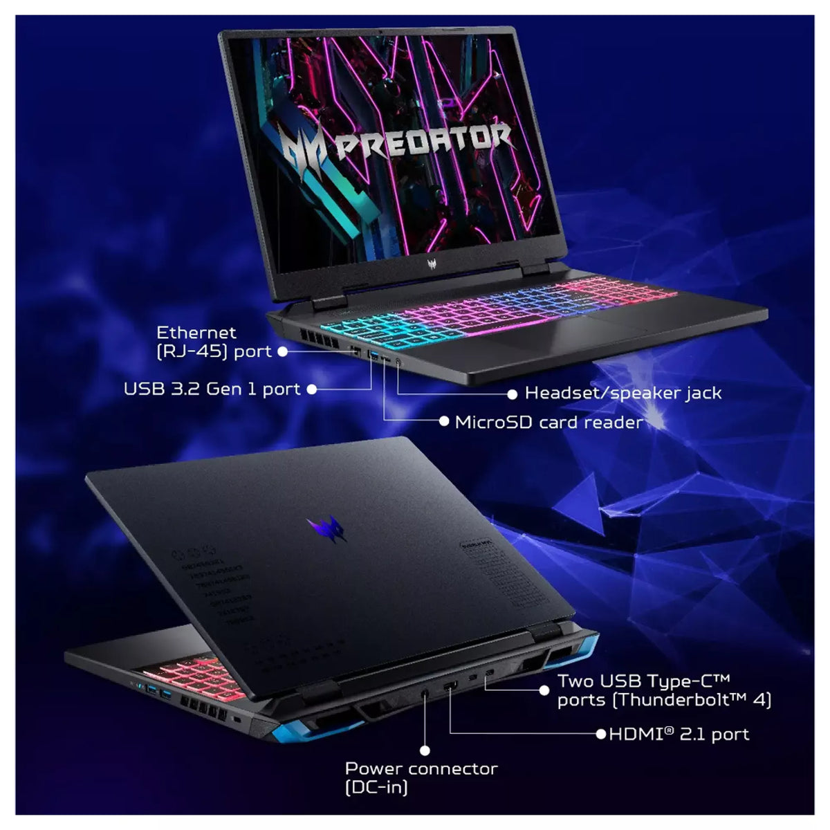 Acer Predator Helios Neo Intel Core I916 GB 1TB SSD, 16 Inch WQXGA Display, Windows 11 Home, Black Laptop