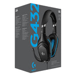 Logitech G432 Wired 7.1 Channel Surround Sound Gaming Headset Black