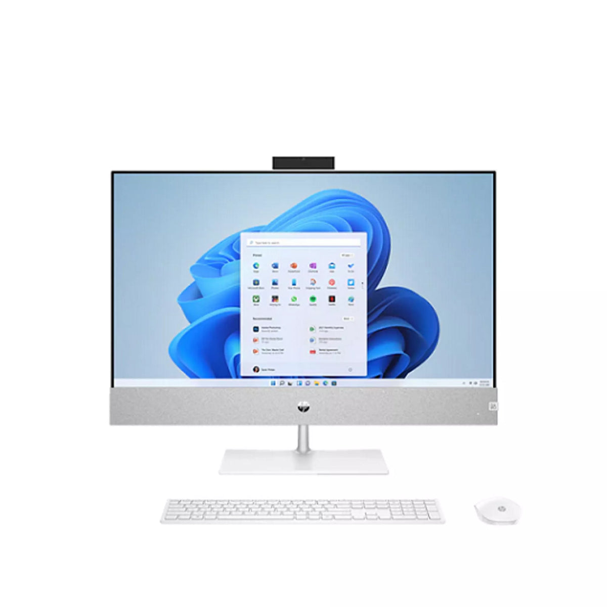 HP Pavilion All-in-One 24-CA2187NH Intel Core i5 8GB 512GB SSD, NVIDIA GeForce RTX 3050 4GB Graphics, 23.8Inch Full HD, HP 710 White Wireless KeyboardMouse Combo, No Windows, Desktop