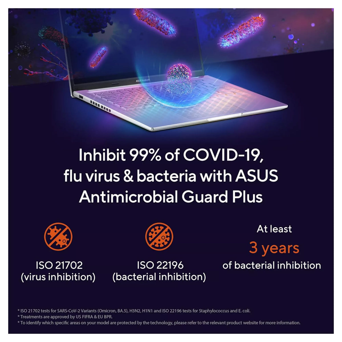 Asus Vivobook M1605YA-MB152W AMD RYZEN R7-7730U 8GB 512GB SSD 16 Inch WUXGA Display Windows 11 Home, Silver Laptop