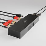Mowsil HDMI KVM Switch 2 Port 4K@60Hz – Share USB Keyboard, Mouse & Monitor Between 2 PCs/Laptops