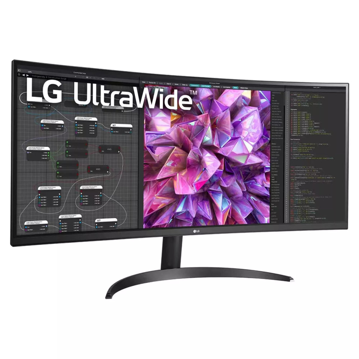 LG 34 Inch Curved UltraWide Monitor QHD IPS Display Gaming Monitor, 34WQ60C-B