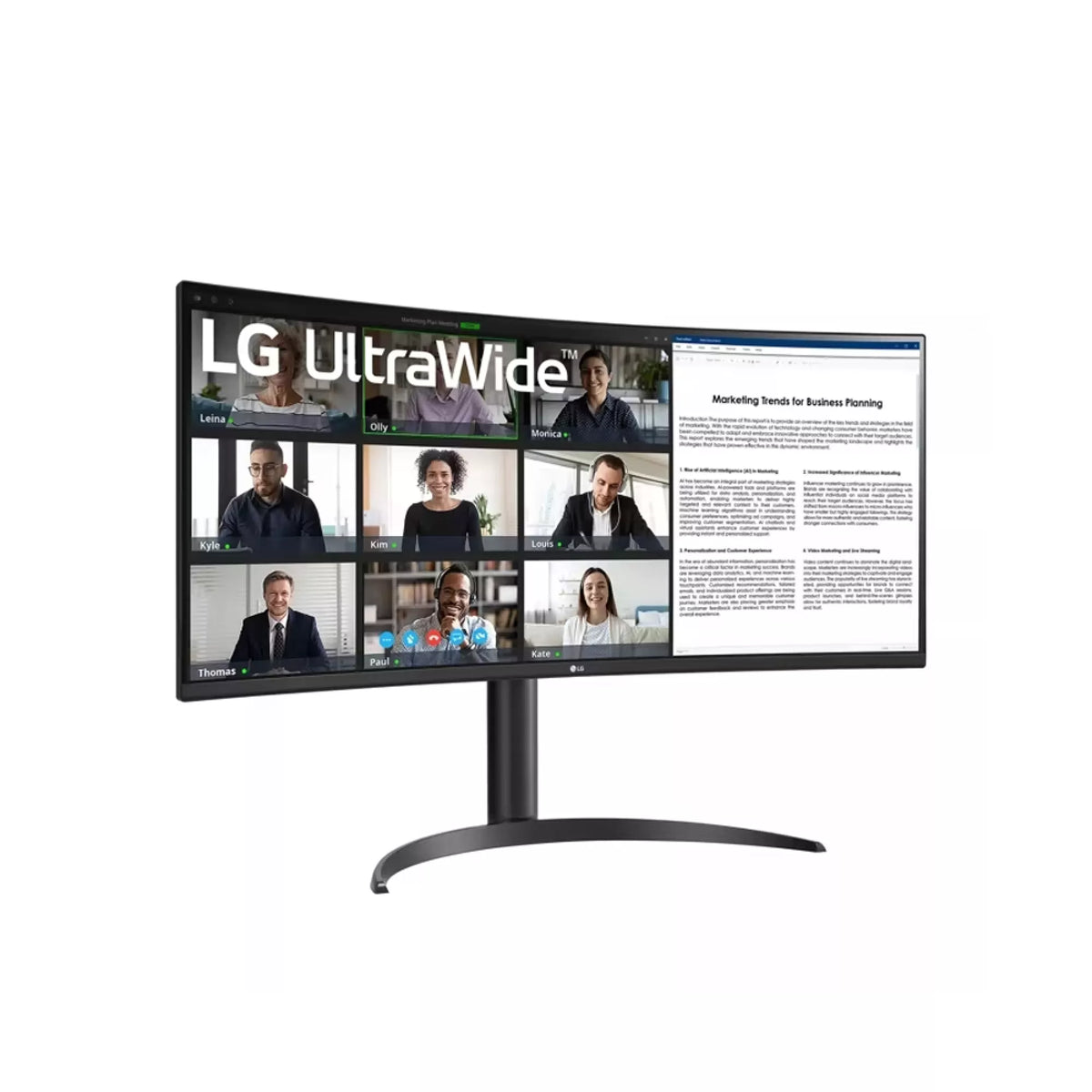 LG 34WR55QC-B Ultrawide 34-inch Curved Monitor