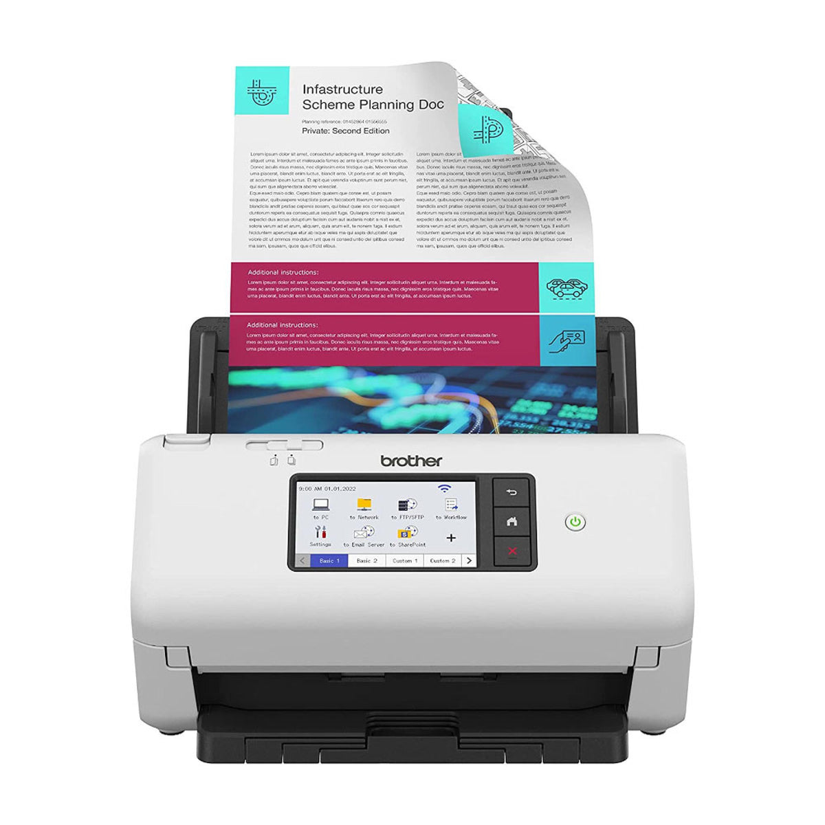 Brother ADS-4700W Professional Desktop Document Scanner