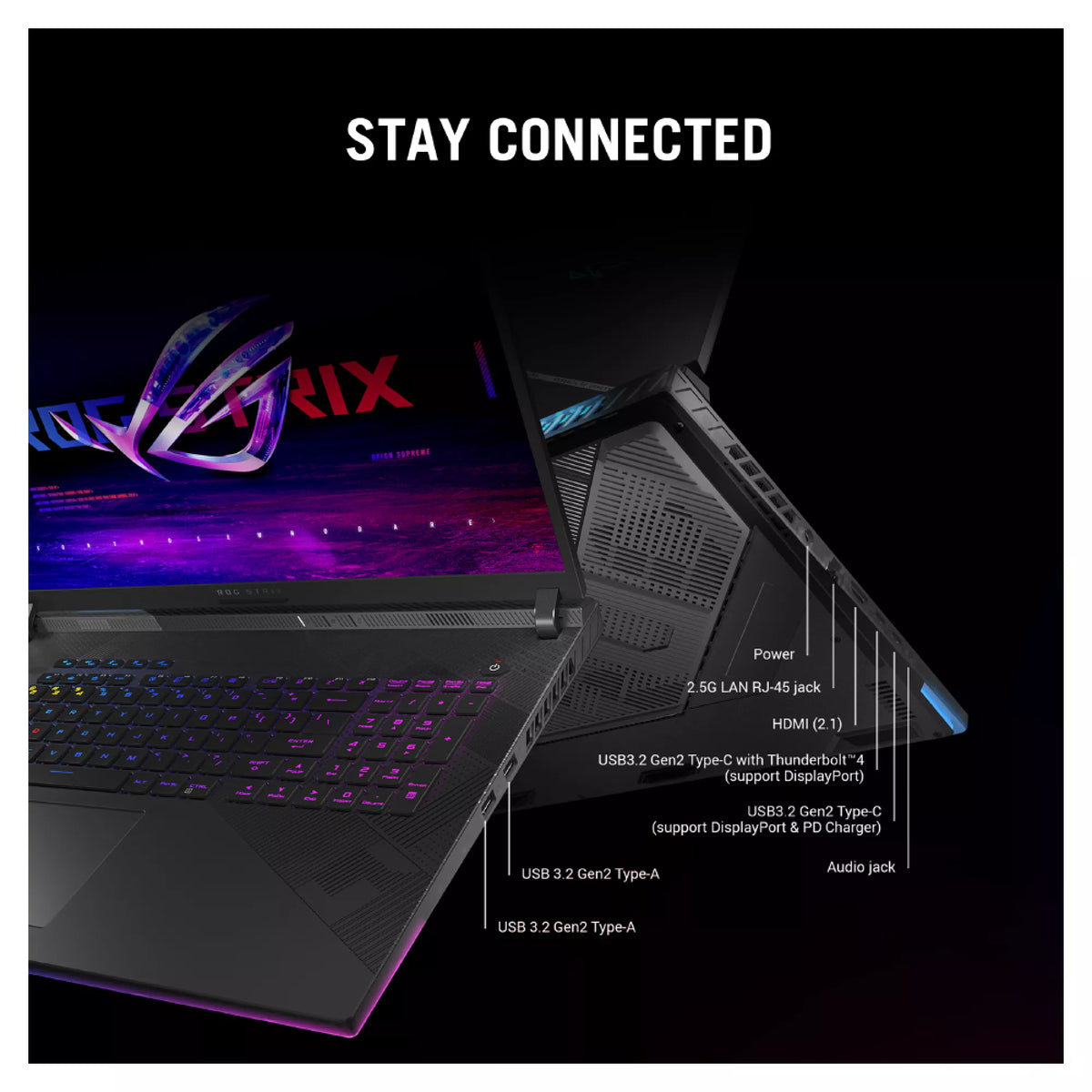 ASUS STRIX SCAR 18 G834JZR-I9642G Intel Core I9 14900HX 64GB 2TB SSD 18Inch WQXGA Windows 11 Home, Black Laptop