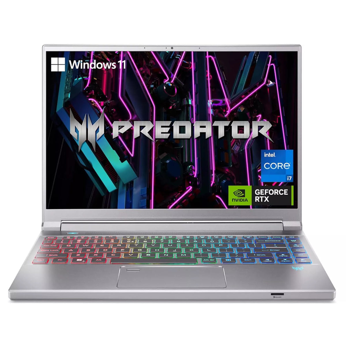 Acer Predator Triton 14 PT14-51-78B4 Intel Core i7 16GB 512GB SSD 14Inch Full HD Windows 11 Home Silver Gaming Laptop