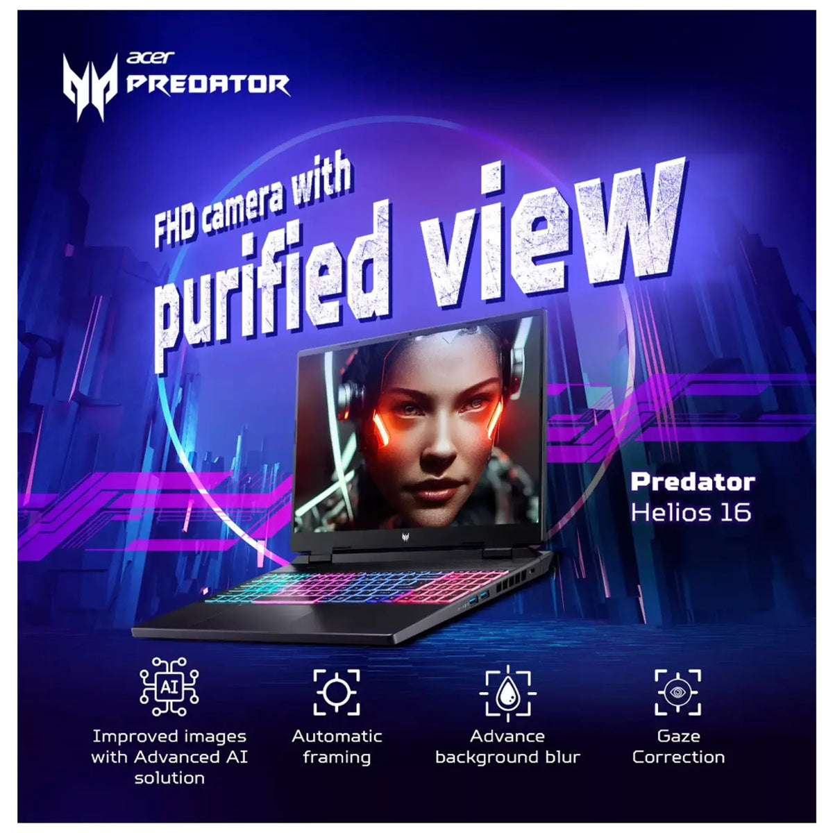 Acer Predator Helios Neo Intel Core I916 GB 1TB SSD, 16 Inch WQXGA Display, Windows 11 Home, Black Laptop