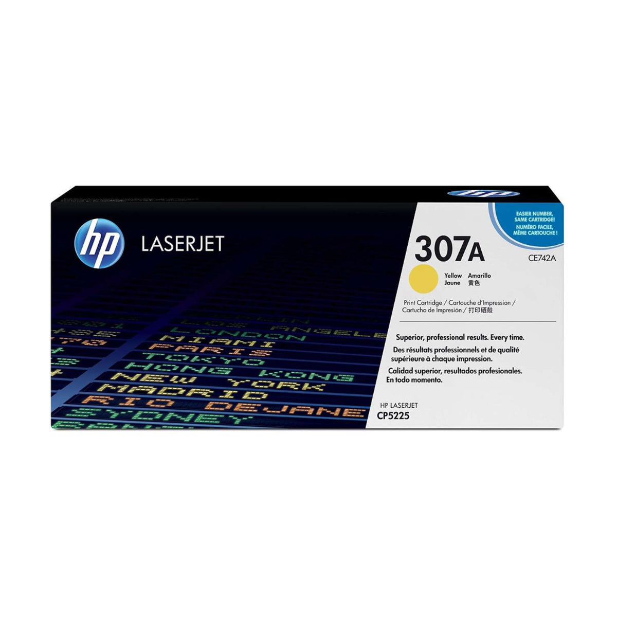 HP 307A Yellow Original LaserJet Toner Cartridge - CE742A