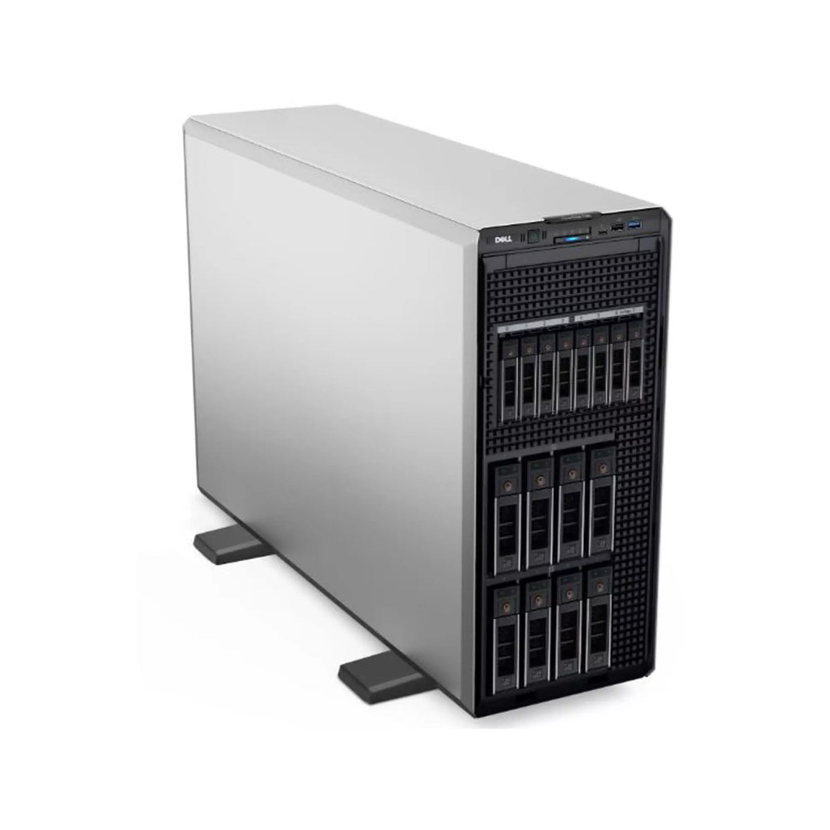 Dell PowerEdge T560 Server, Intel Xeon Silver 4410Y, 16GB RDIMM 5600MTs, 480GB SSD SATA RI, PERC H755 SAS Front, iDRAC9 Enterprise 16G, Broadcom 5720 Dual Port 1Gb, 8x3.5 Inch SAS-SATA, Dual 700W PSU, 3-Year ProSupport