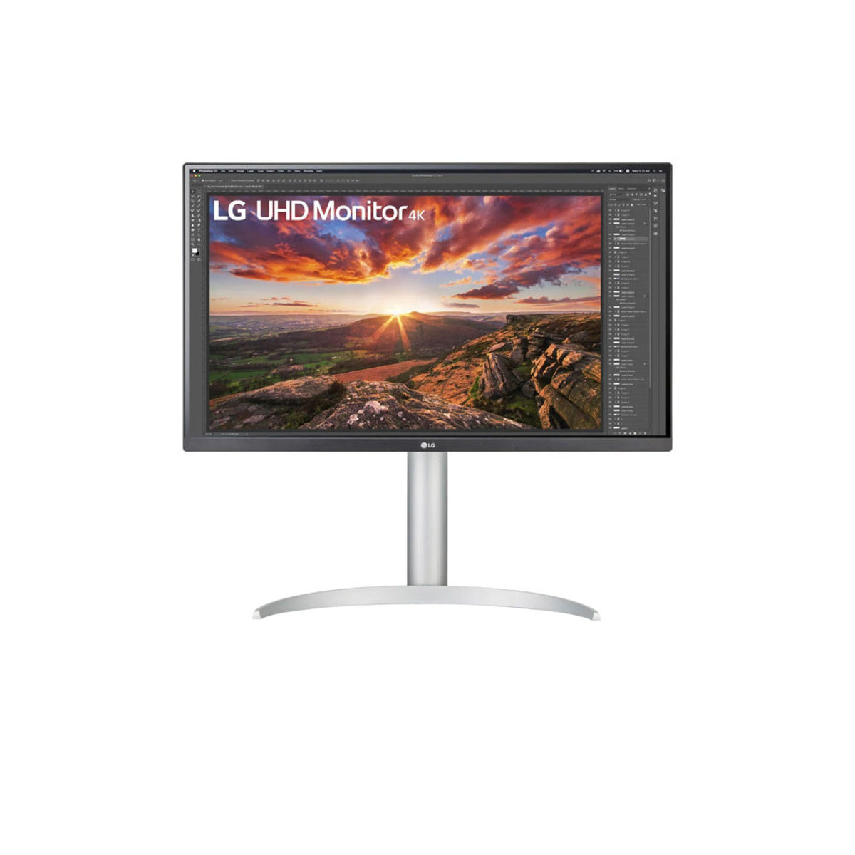 LG 27 Inch UHD 4K IPS Monitor Silver, 27UP850-W