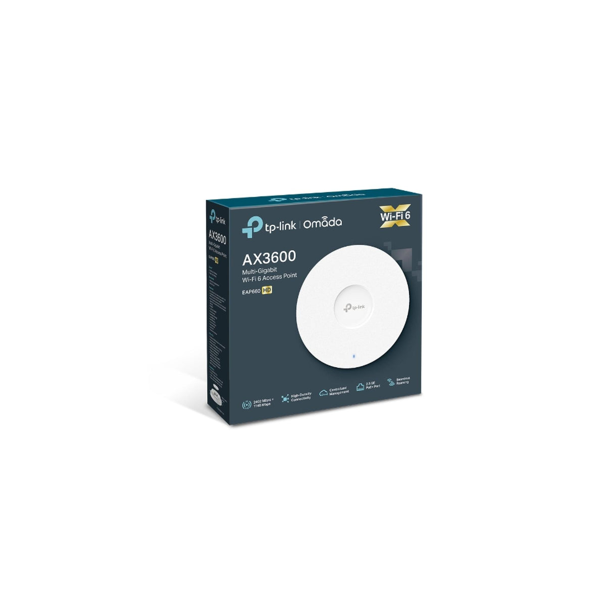 TPLink AX3600 Wireless Dual Band Multi-Gigabit Ceiling Mount Access Point EAP660HD