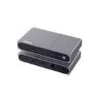 Mowsil HDMI KVM Extender over Cat6 Ethernet, 120M Long-Distance HDMI Transmission, USB-A & USB-C Keyboard & Mouse Sharing, IR Remote Control, One-to-Many Up to 253 Receivers