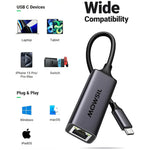USB-C to Lan Gigabit RJ45 Adapter