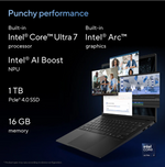 Asus VivoBook S14 S5406MA-OLEDU711WB Intel Core Ultra 7 16G 1TB SSD 14Inch OLED WUXGA Windows 11 Home, Black Laptop