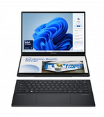 لابتوب أسوس زين بوك ديو UX8406MA-OLEDI7IG، معالج إنتل كور ألترا 7 155H، سعة تخزين 16 جيجابايت، ومحرك أقراص صلبة سعة 1 تيرابايت، وشاشة لمس 14 بوصة، ونظام تشغيل ويندوز 11 هوم