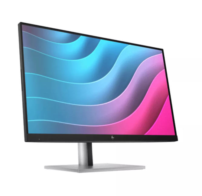 شاشة HP E24 G5 مقاس 24 بوصة عالية الدقة بالكامل، لون أسود