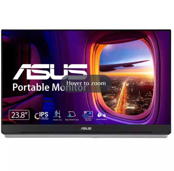 Asus ZenScreen MB249C 24Inch Full HD IPS Monitor, Black