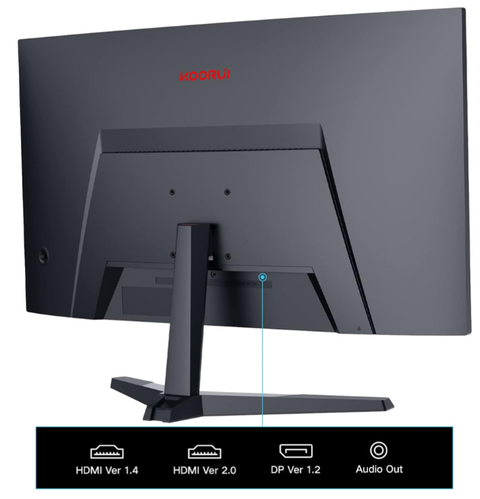 Koorui 24 Inch FHD Curved Gaming Monitor, 24E6CA