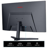 Koorui 24 Inch FHD Curved Gaming Monitor, 24E6CA