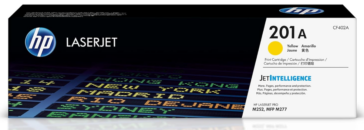 HP 201A Yellow Original LaserJet Toner Cartridge CF402A