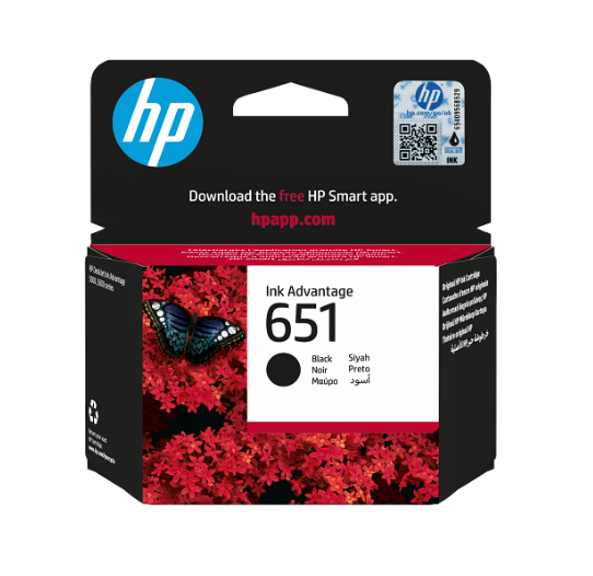 HP 651 Black Original Ink Advantage Cartridge C2P10AE