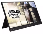 شاشة Asus ZenScreen MB16ACV مقاس 15.6 بوصة بتقنية IPS عالية الدقة بالكامل، لون أسود