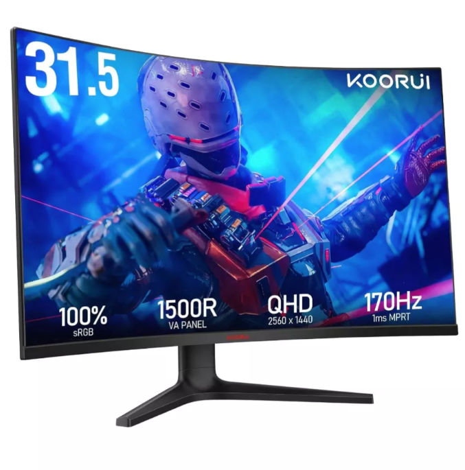 Koorui 32E6QC 32Inch QHD Curved Gaming Monitor