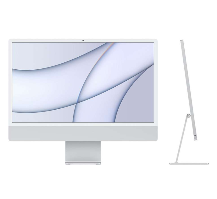 Apple iMac 24 Inch 2021, Apple M1 Chip 8 Core GPU, 8GB RAM, 512GB Storage, 4.5K Retina Display, Blue MGPL3