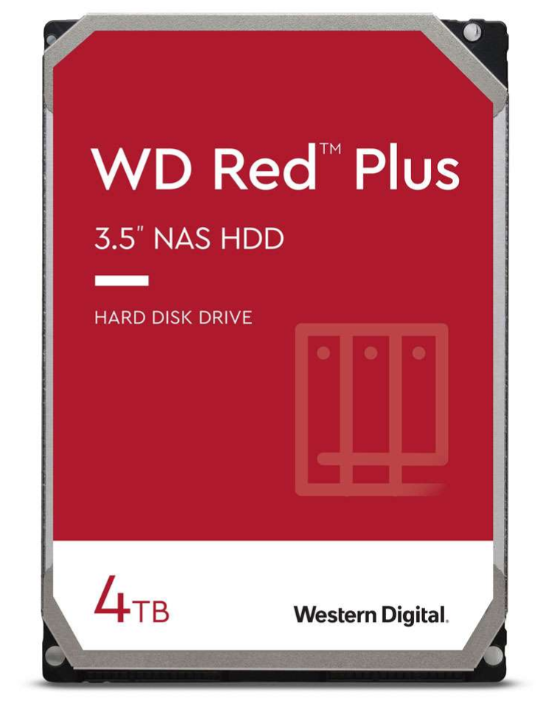 WD Red Plus NAS Hard Drive 3.5 Inch 4TB