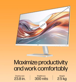 شاشة HP Series 5 524SA مقاس 24 بوصة عالية الدقة بالكامل