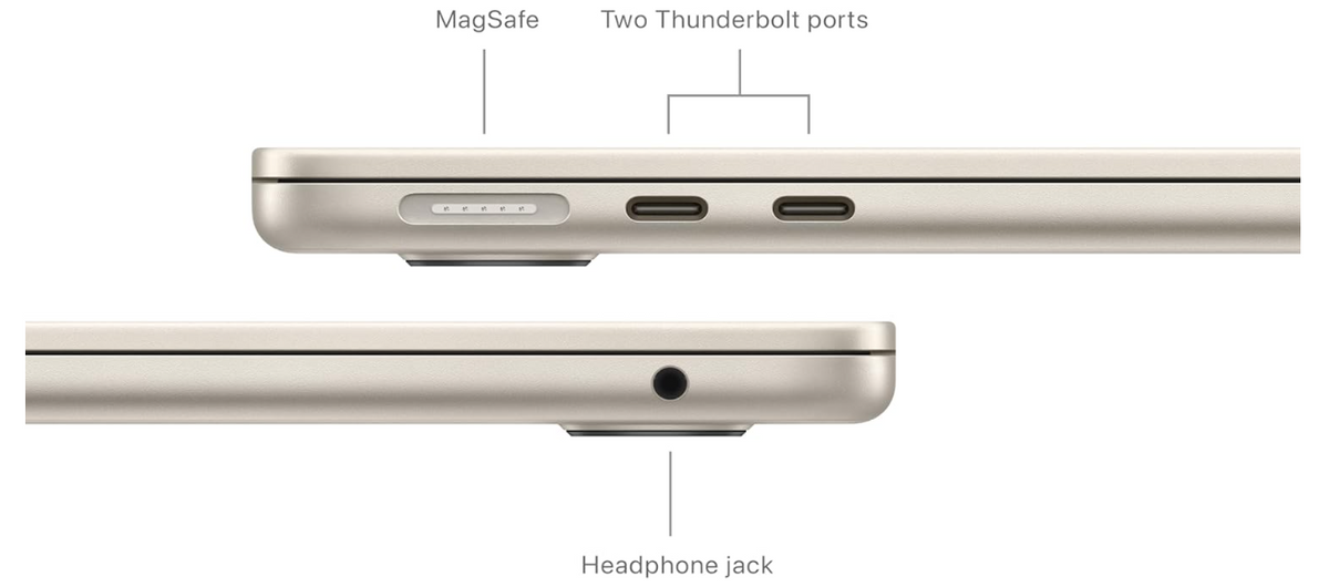Apple MacBook Air M3 Chip with 8-core CPU, 10-core GPU 24GB 512GB SSD, 13 Inch, Starlight