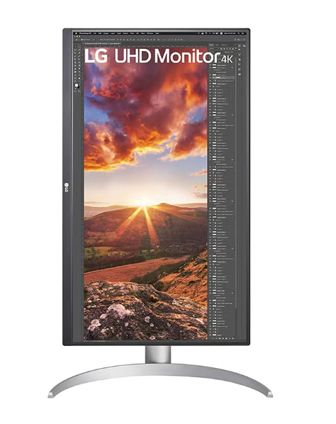 شاشة إل جي 27 بوصة UHD 4K IPS فضية، 27UP850-W