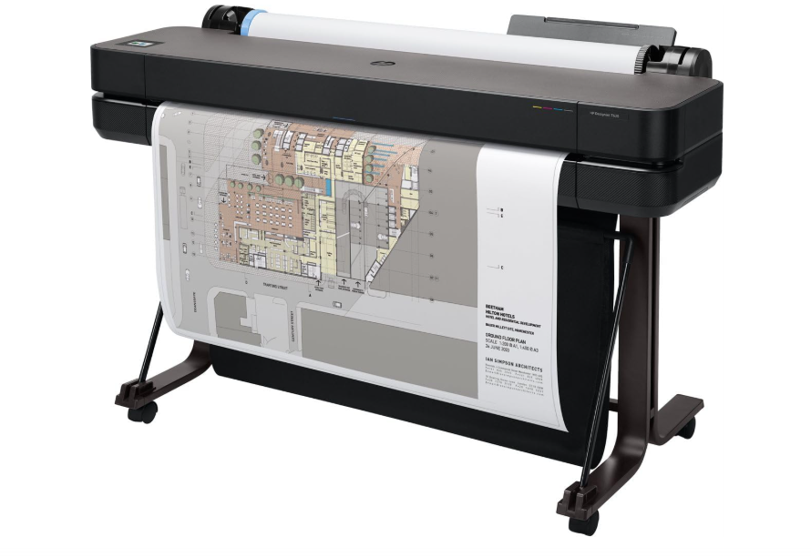 HP DesignJet T630 Large Format Wireless Plotter Printer 36 Inch, with Modern Office Design 5HB11A