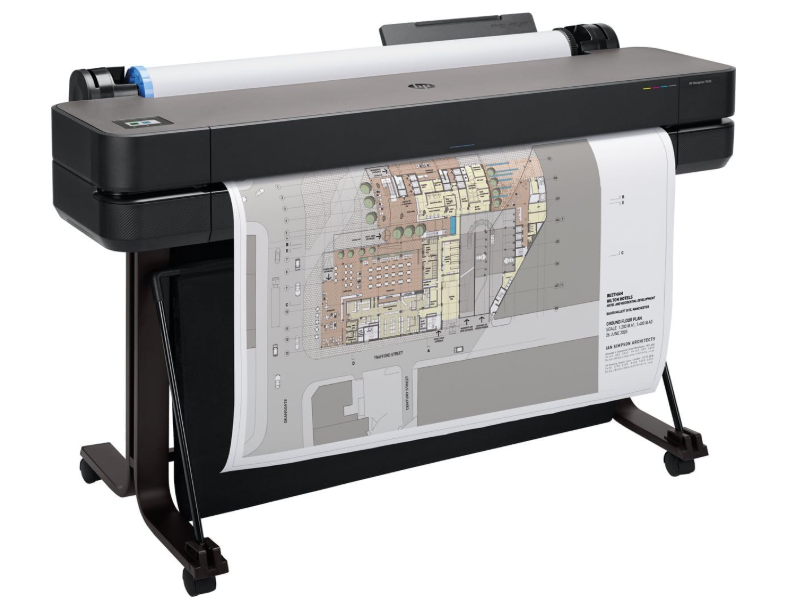 HP DesignJet T630 Large Format Wireless Plotter Printer 36 Inch, with Modern Office Design 5HB11A
