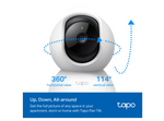 كاميرا TP-Link للأمن المنزلي بتقنية Wi-Fi، Tapo C200