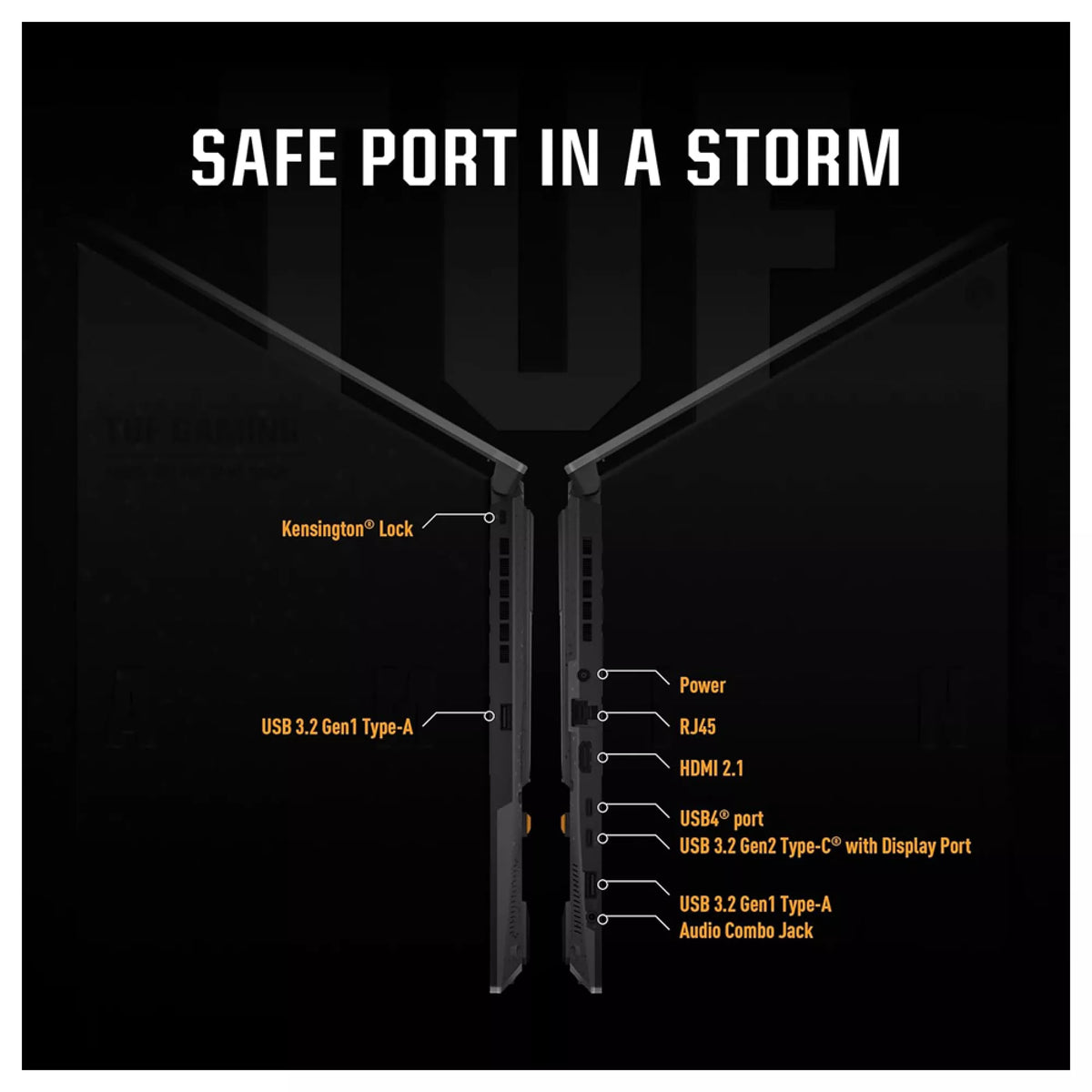 ASUS TUF GAMING FA507UV-916512G AMD RYZEN R9-8945H 16GB 512GB SSD 15.6Inch Full HD Windows 11 Home, Grey Laptop