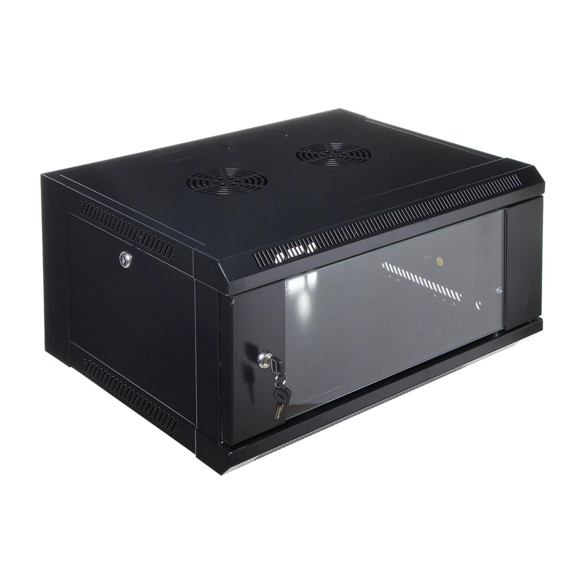 4U 600 x 450 Wall Mount Rack Single Section Cabinet with Fan