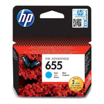HP 655 Cyan Original Ink Advantage Cartridge CZ110AE
