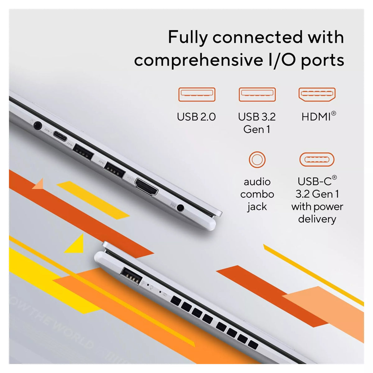 Asus Vivobook M1605YA-MB152W AMD RYZEN R7-7730U 8GB 512GB SSD 16 Inch WUXGA Display Windows 11 Home, Silver Laptop