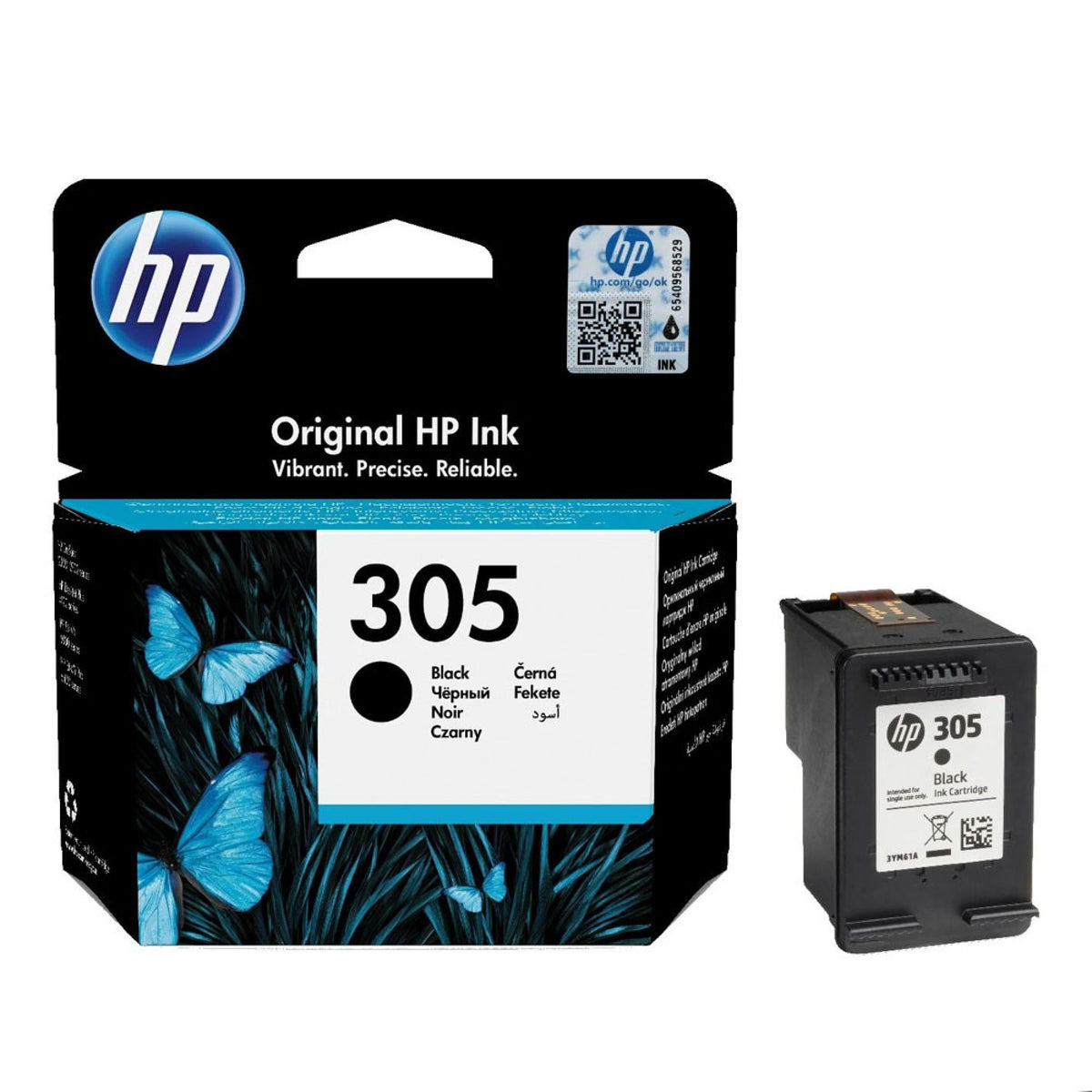 HP 305 Black Original Ink Cartridge 3YM61AE