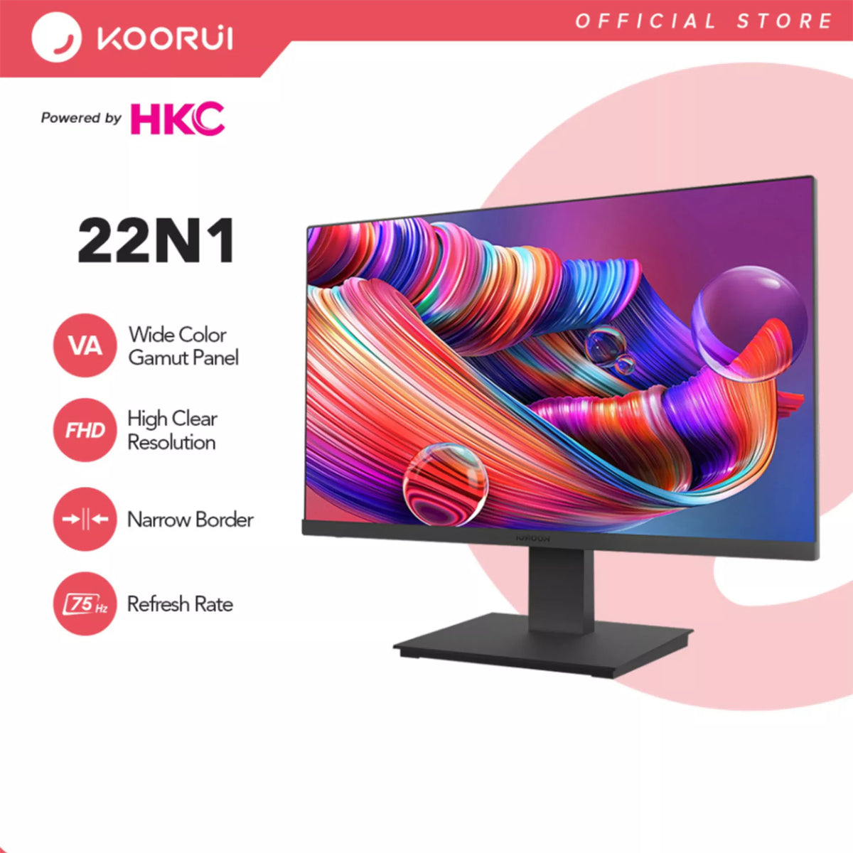 Koorui 22N1 21.5 Inch VA Full HD 75Hz Eye Care Business Monitor