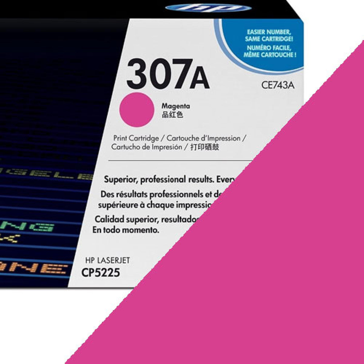 HP 307A Magenta Original LaserJet Toner Cartridge - CE743A