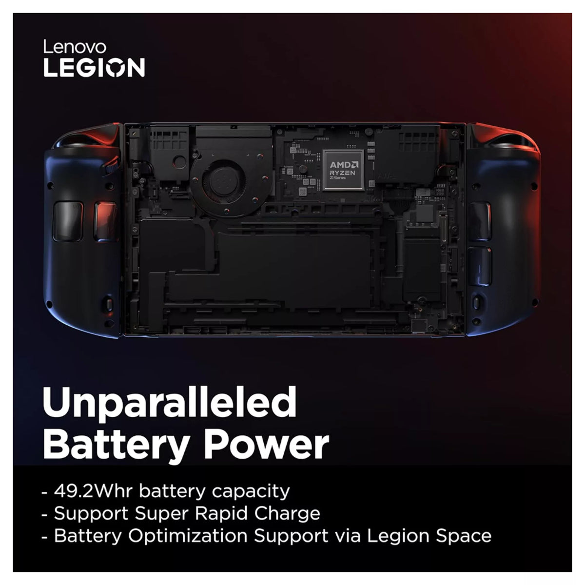 Lenovo Legion Go 8APU1 AMD Ryzen Z1 Extreme 8.8Inch 16GB 512GB SSD WQXGA Touch Windows 11 Home, Black Handheld Gaming Console